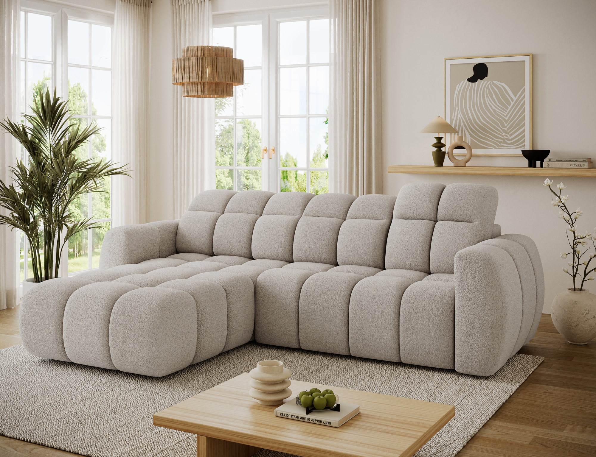 Titi Electronic Corner Sofa Bed RY18