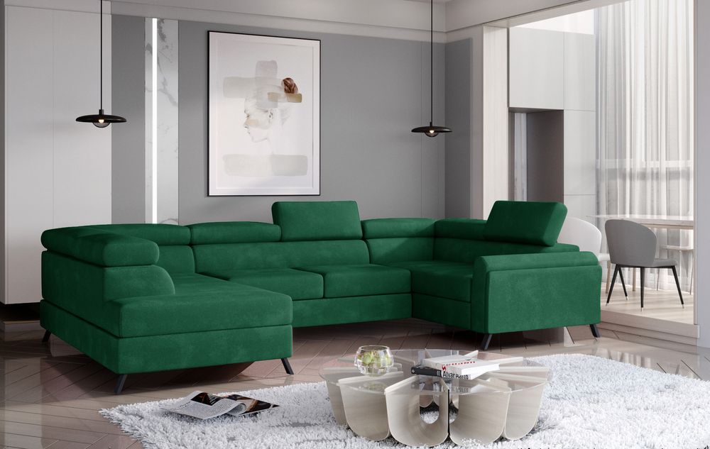 SleepBliss U Shaped Convertible Couch with Storage K19
