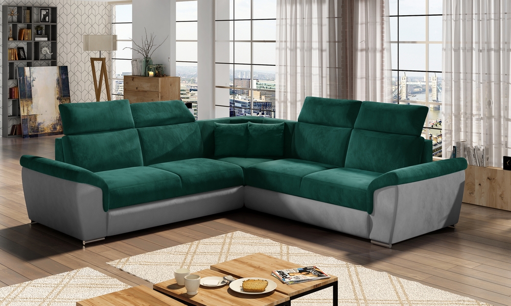 ComfortLuxe Corner Sofa Bed with Storage K19/P05