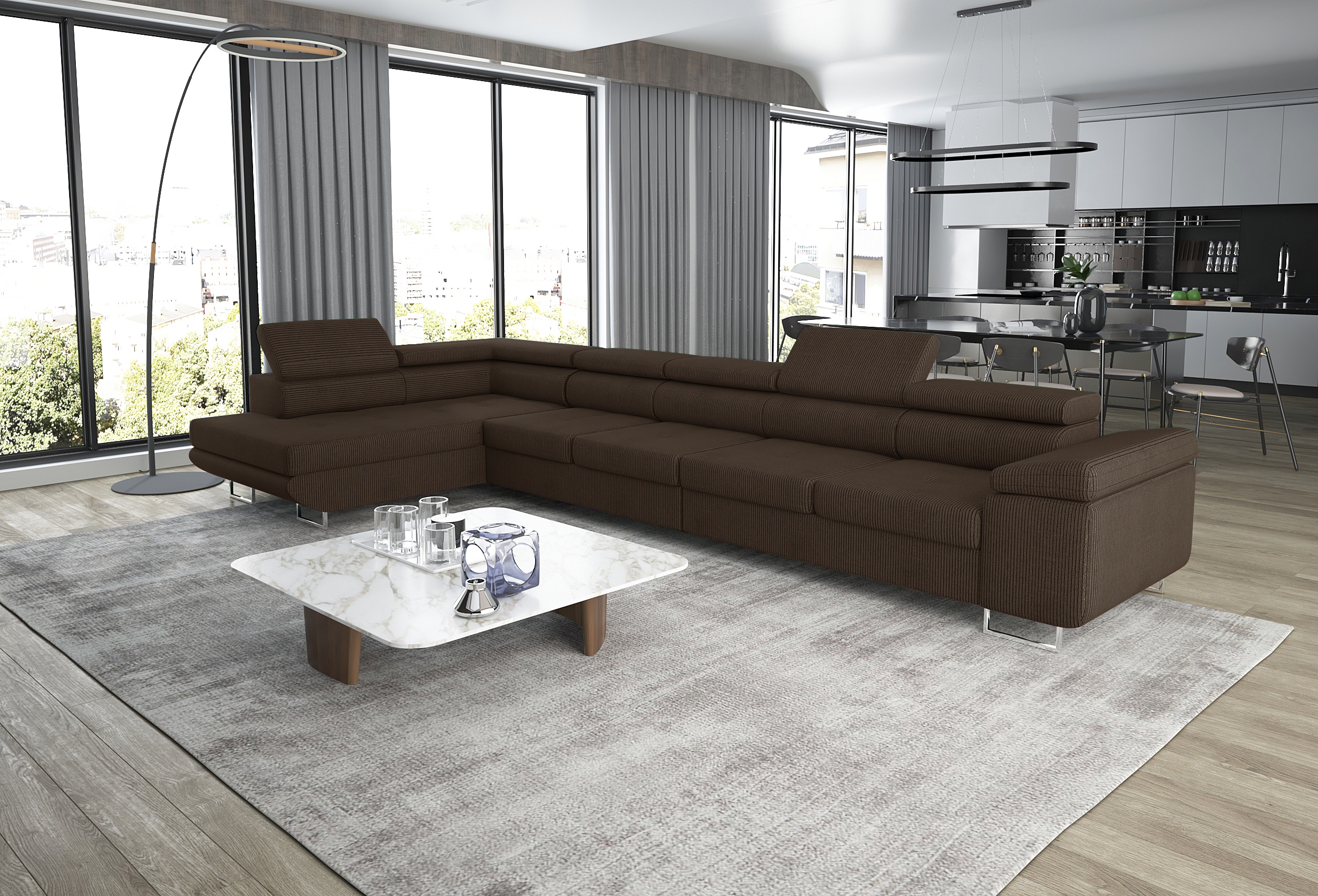 Tetrad Rodeo MAXI Corner Sofa Bed with Storage PS06