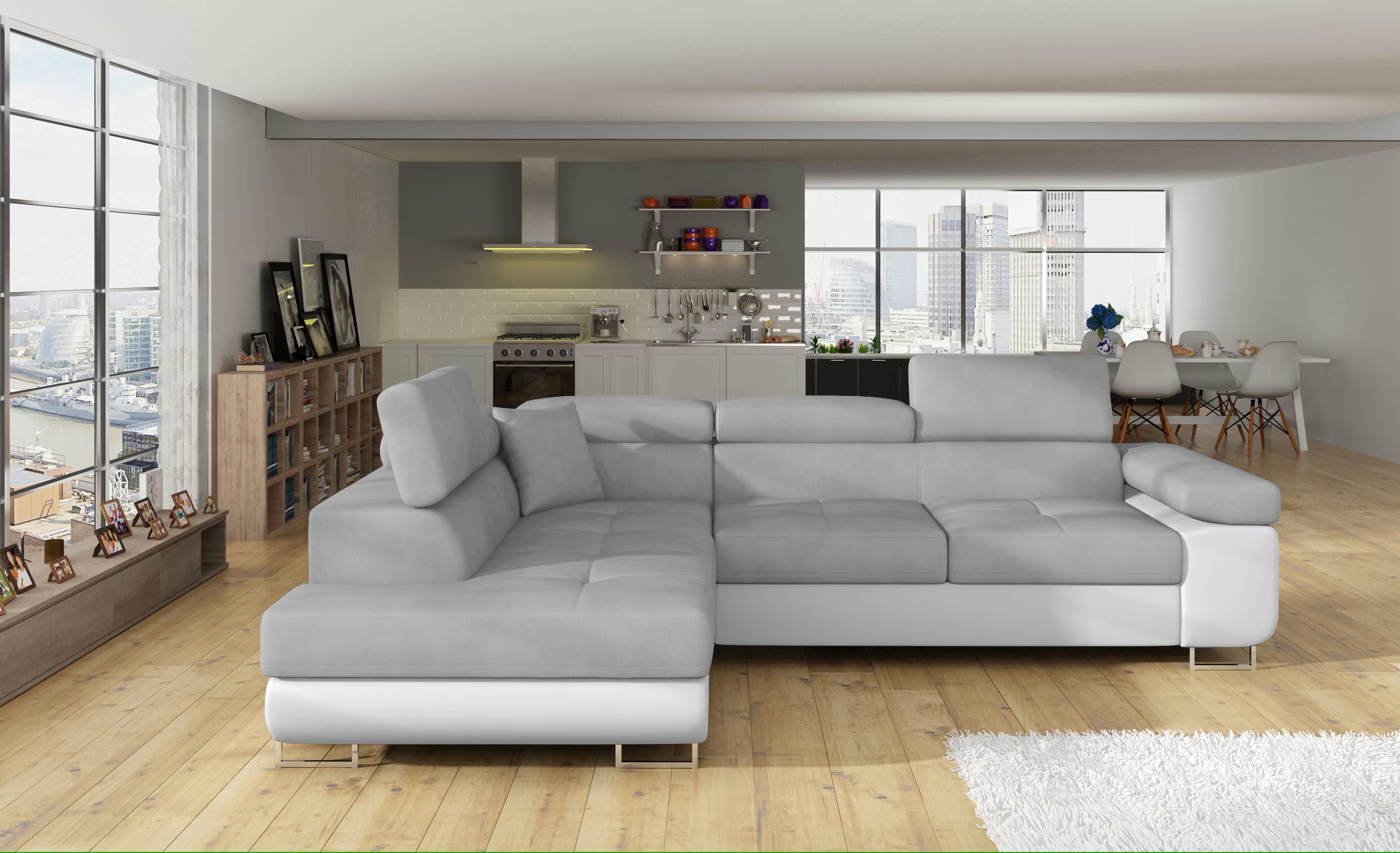 Glasgow Corner Sofa Bed with Storage P05/S17