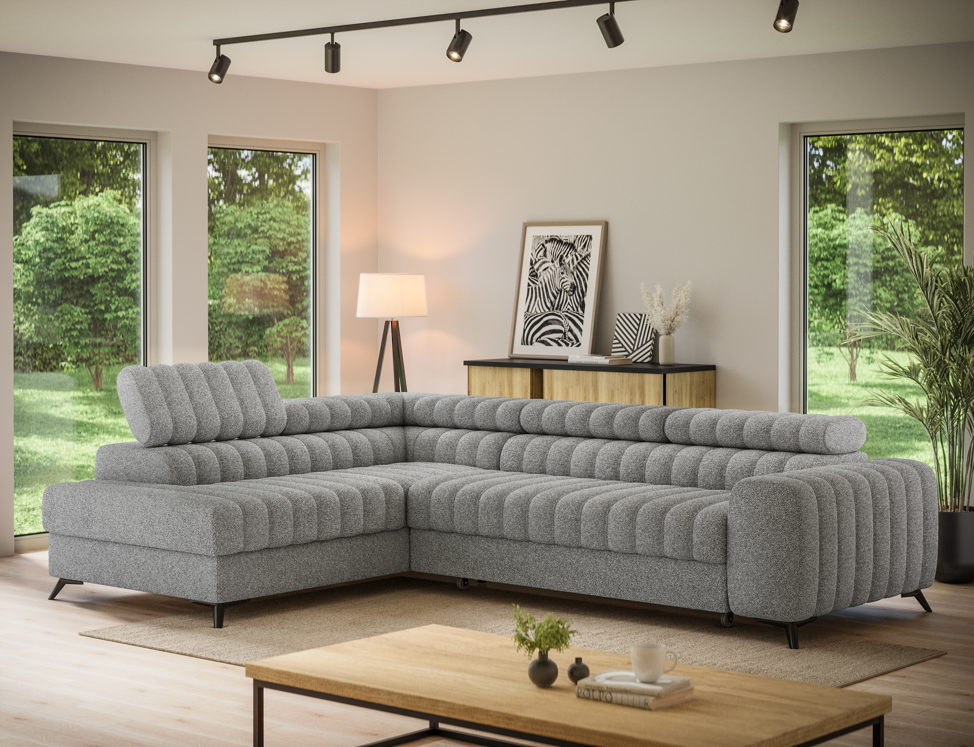 Kearsley Corner Sofa Bed with Storage Pi04