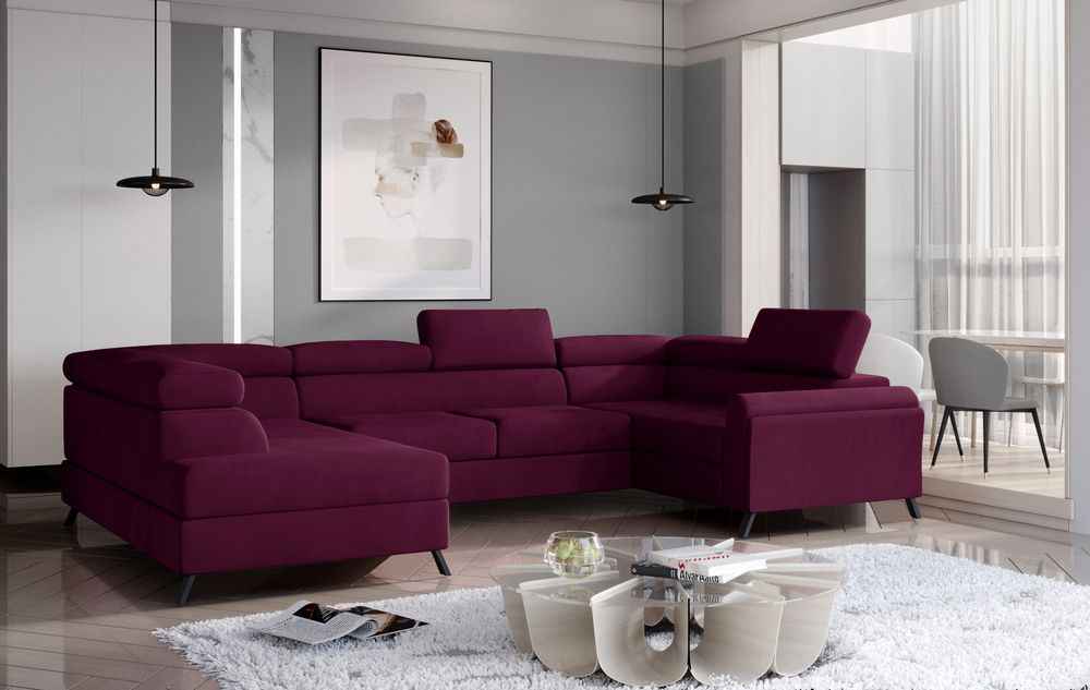 SleepBliss U Shaped Convertible Couch with Storage M68