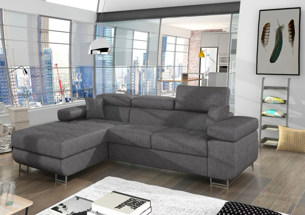 Edinburgh Mini Corner Sofa Bed with Storage GS88