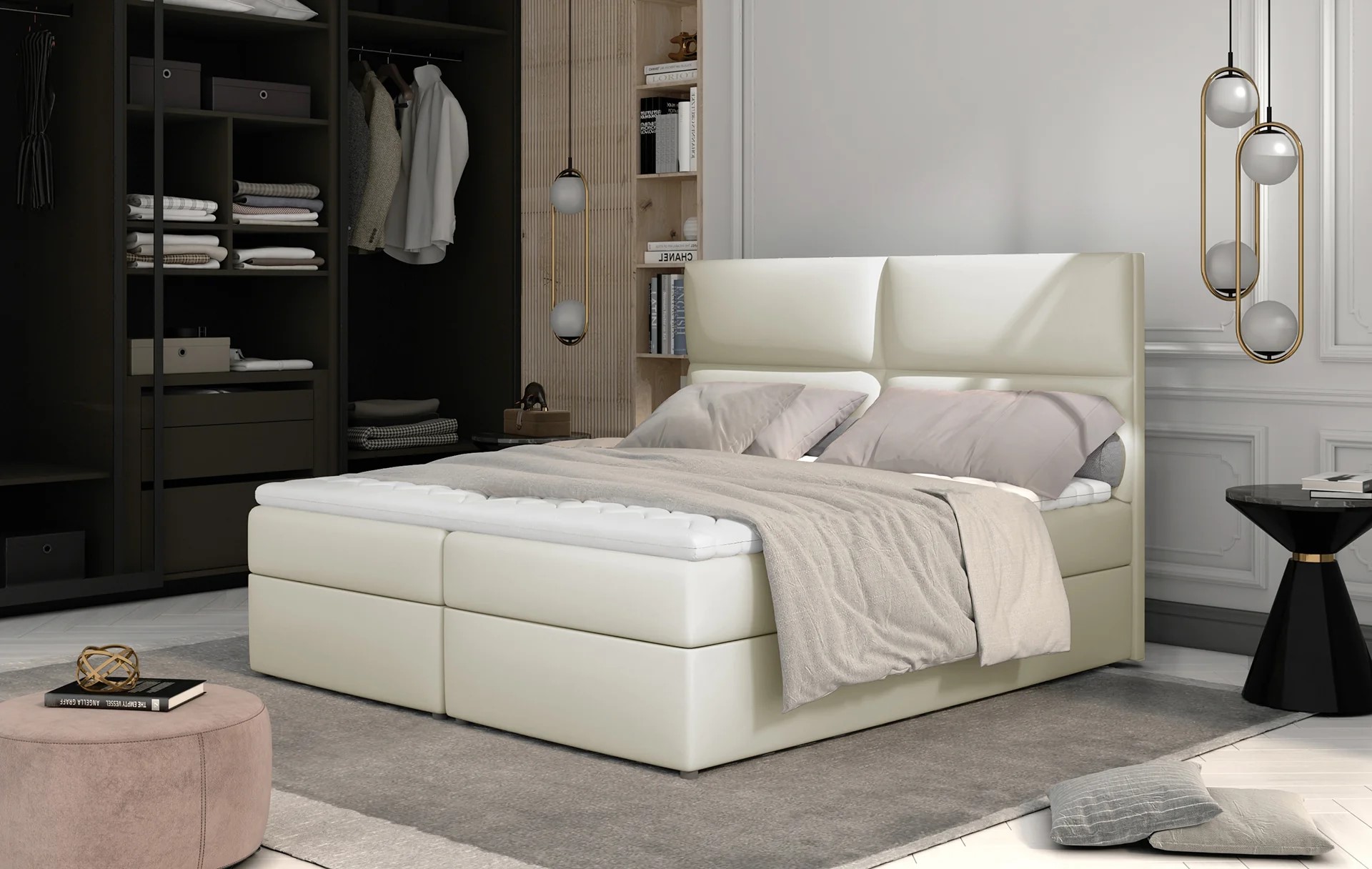 Emman Spring Box Bed with Storage S33