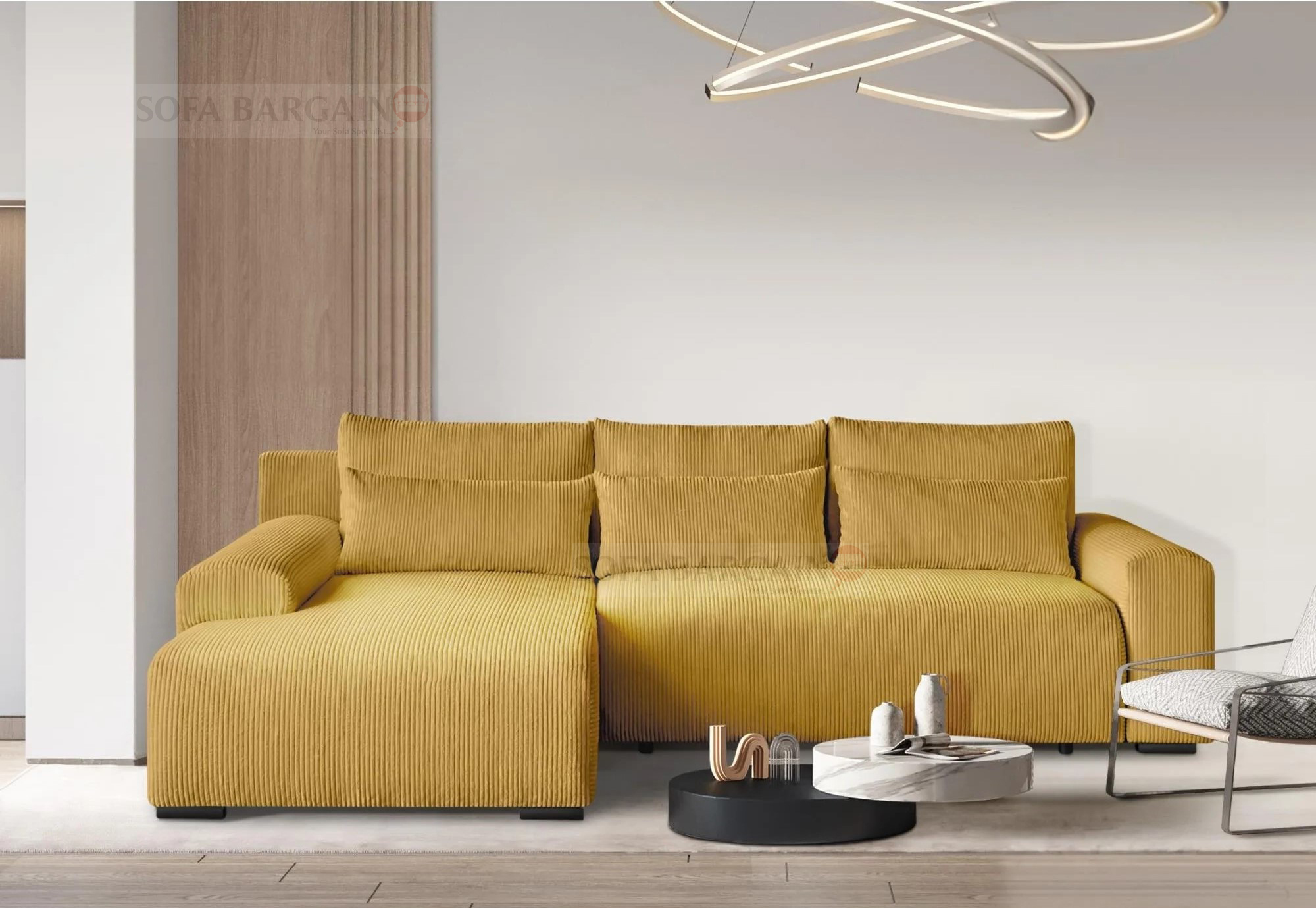 Bedford Corner Sofa Bed with Storage PS01