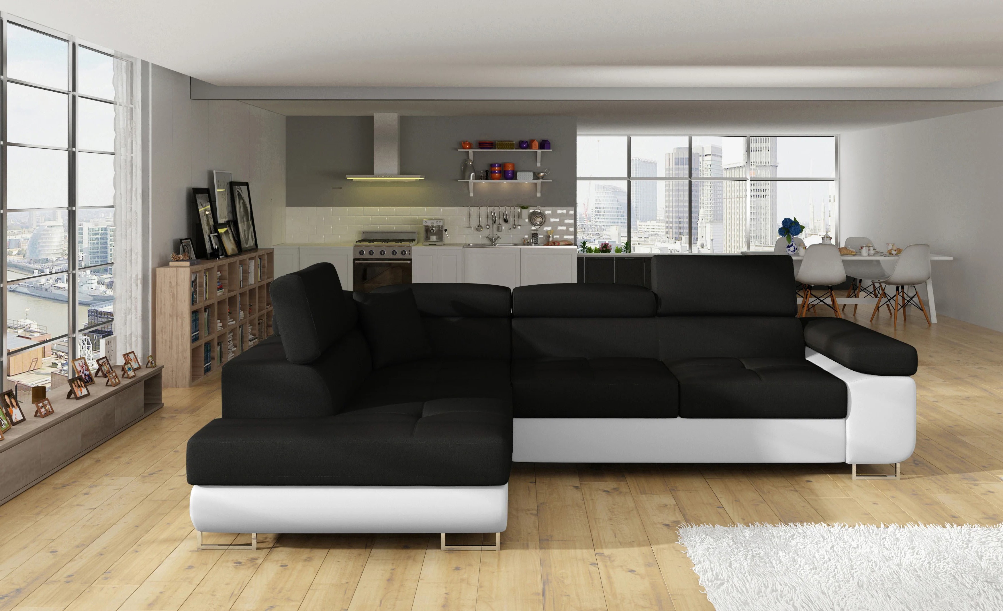 Glasgow Corner Sofa Bed with Storage S14/S17