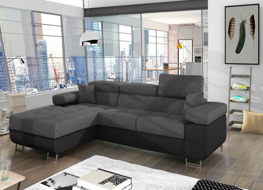 Edinburgh Mini Corner Sofa Bed with Storage S21/S11