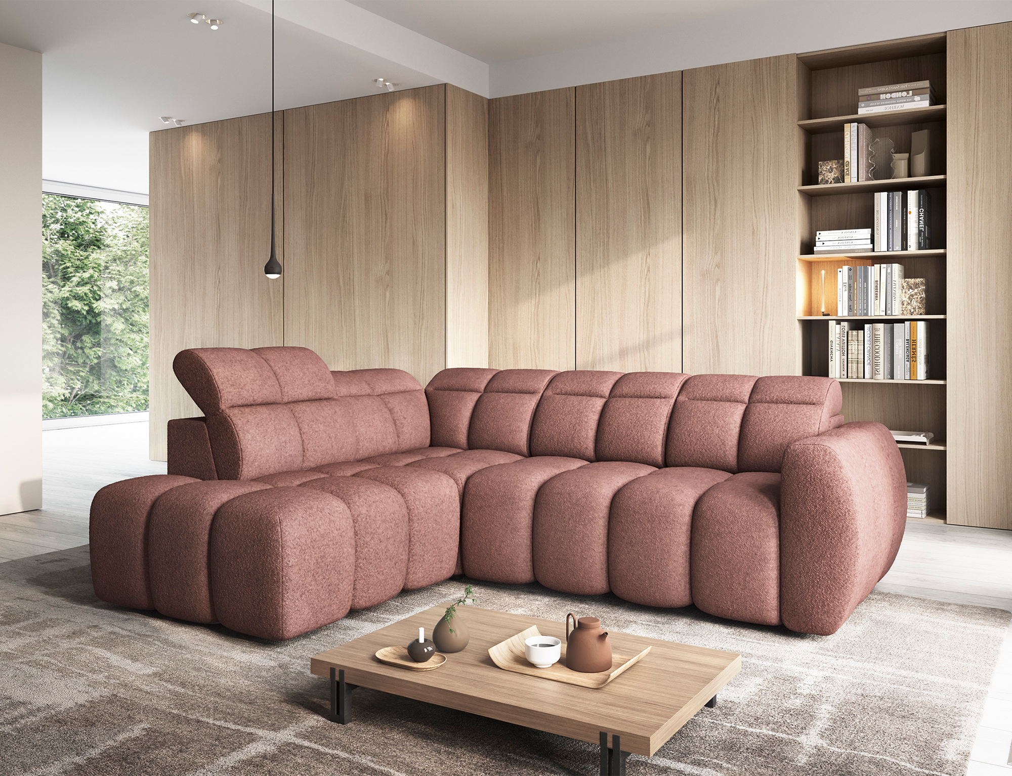 Kiki Electric Corner Sofa Bed with Storage Pi24