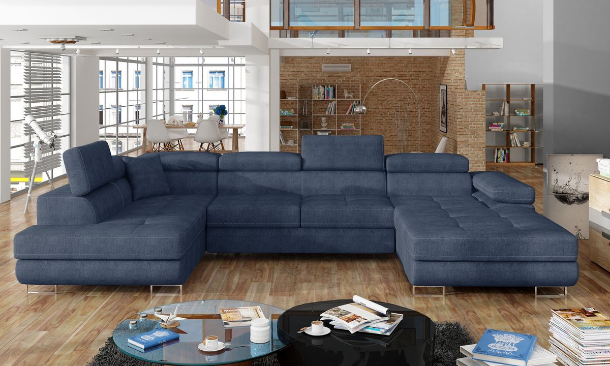 Bristol U Shaped Sofa Bed with Storage O86