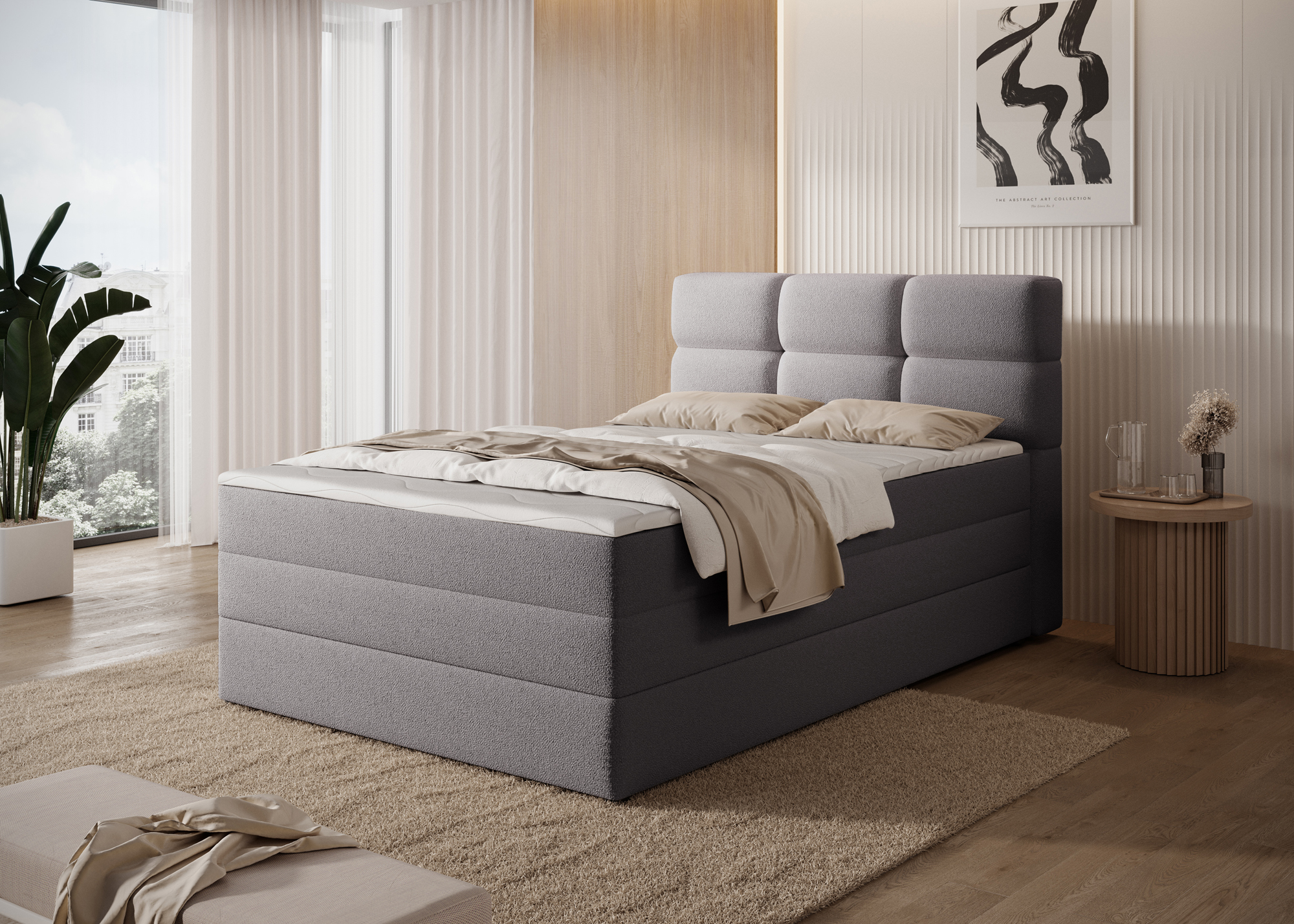 Singles Spring Box Bed with Storage Pi04