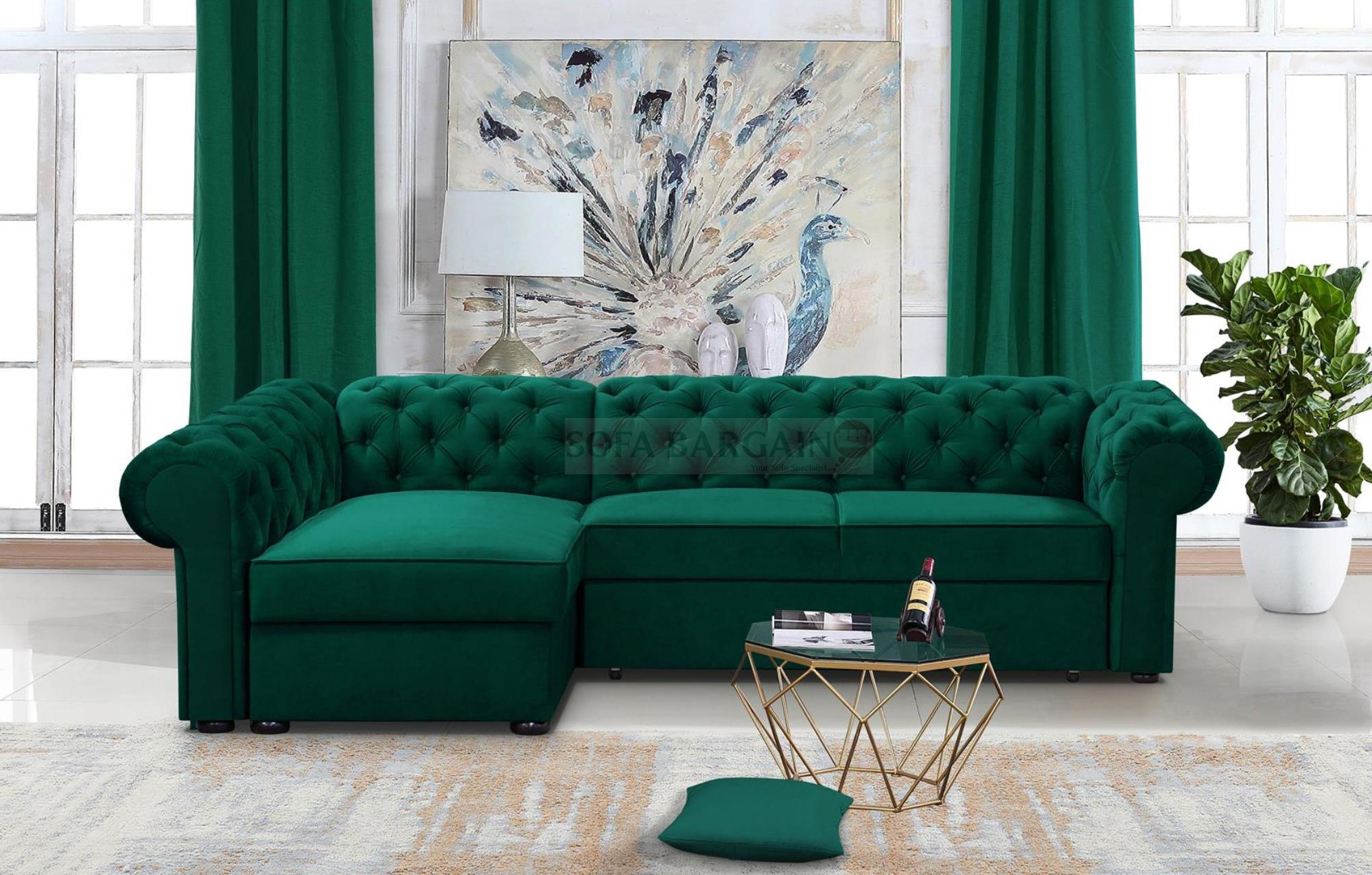 Wimbledon Corner Sofa Bed with Storage K19