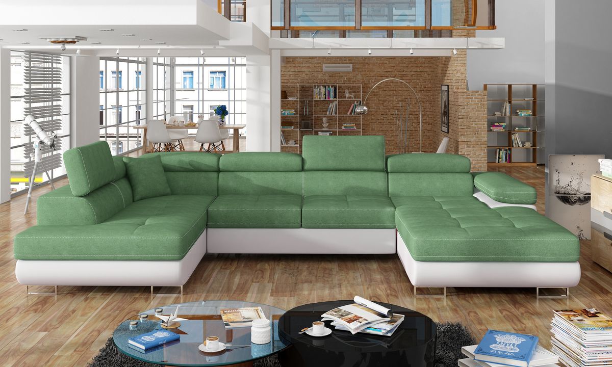 Bristol U Shaped Sofa Bed with Storage S34/S17