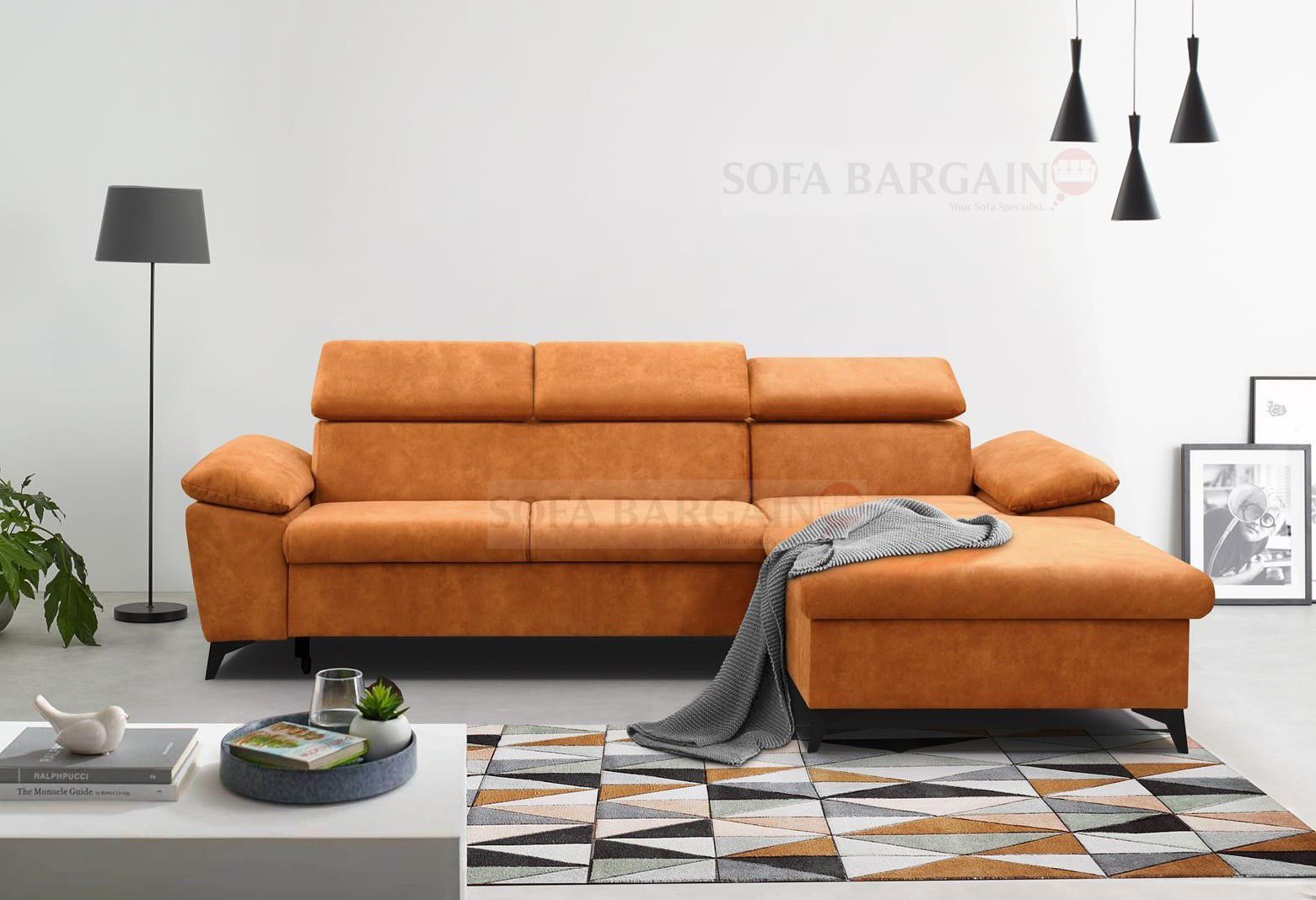 Heathrow Corner Sofa Bed with Storage SY14