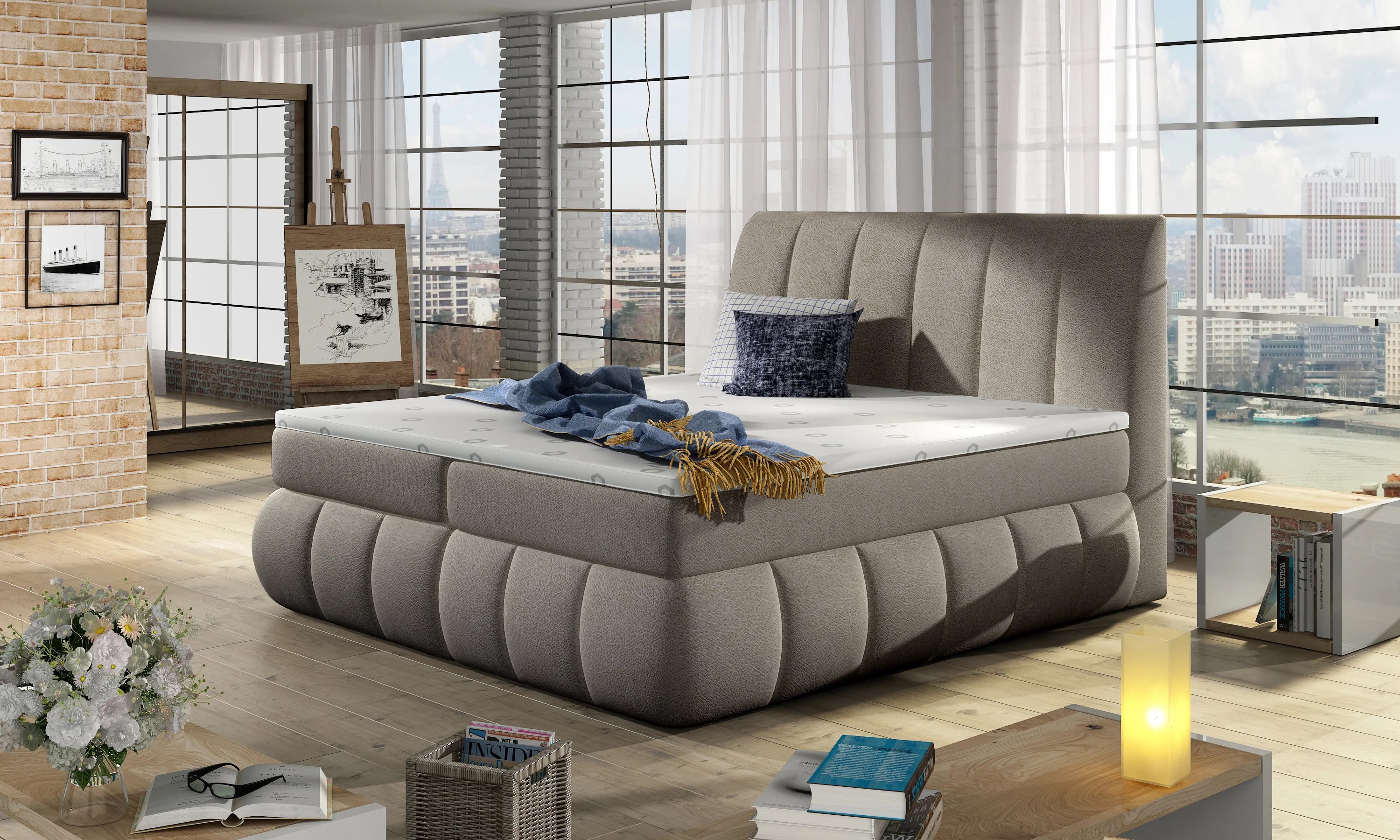 Cheeky Spring Box Bed with Storage D22