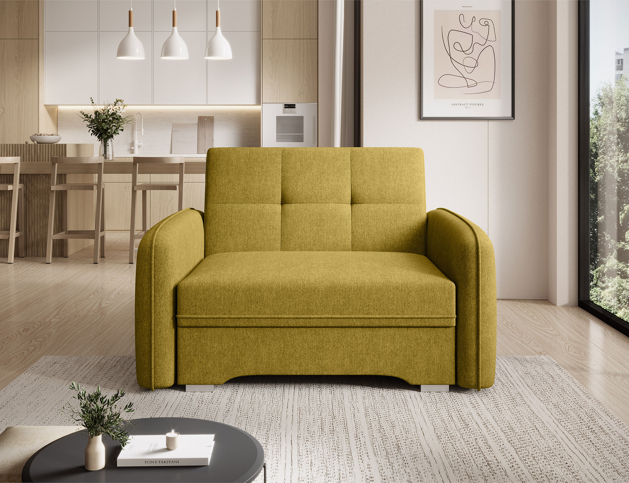 Cheshire Convertible 1 Seater Sofa with Storage PC50
