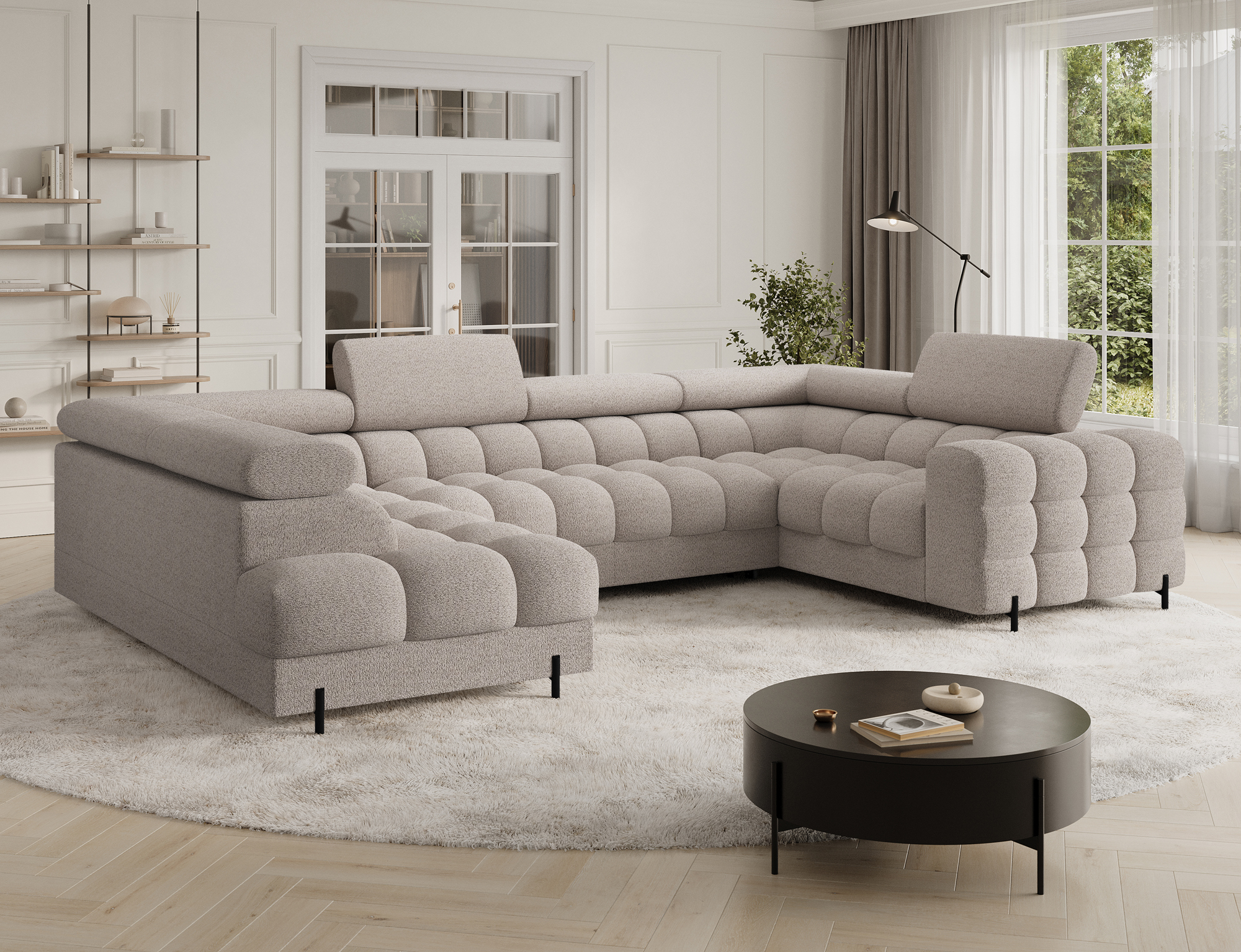 Ethan U Shaped Sofa bed with Storage RY18
