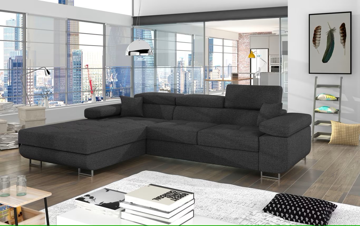 Edinburgh Corner Sofa Bed with Storage i96
