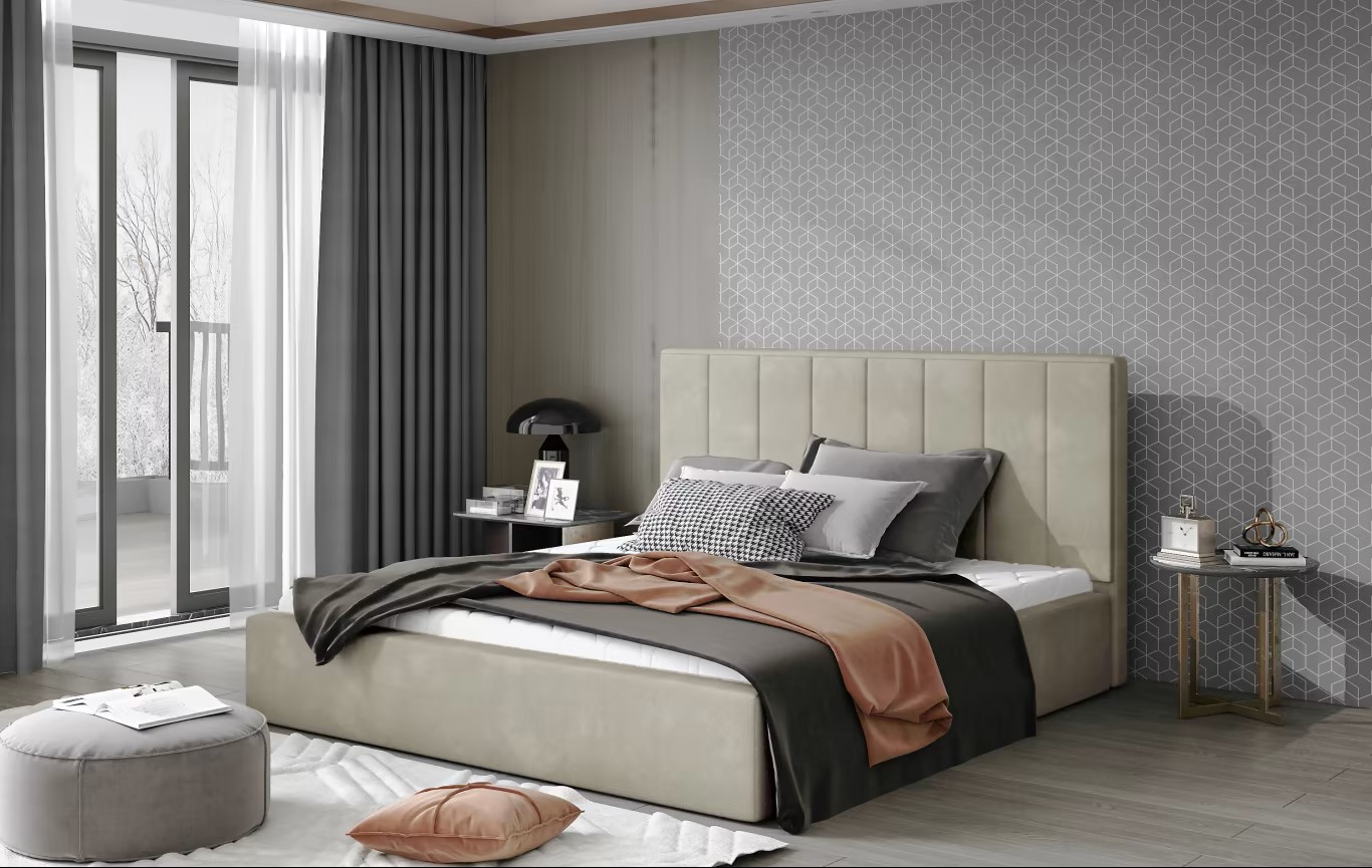 Acton Upholstered Bed P02