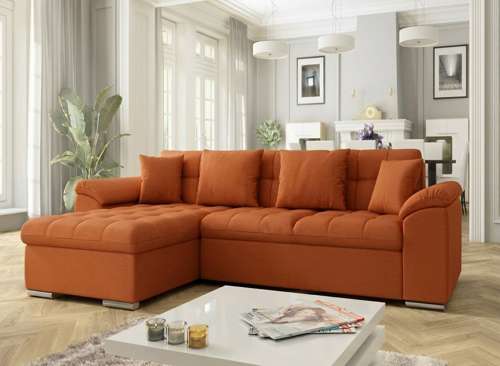 Dover Mini Corner Sofa bed with Storage K42