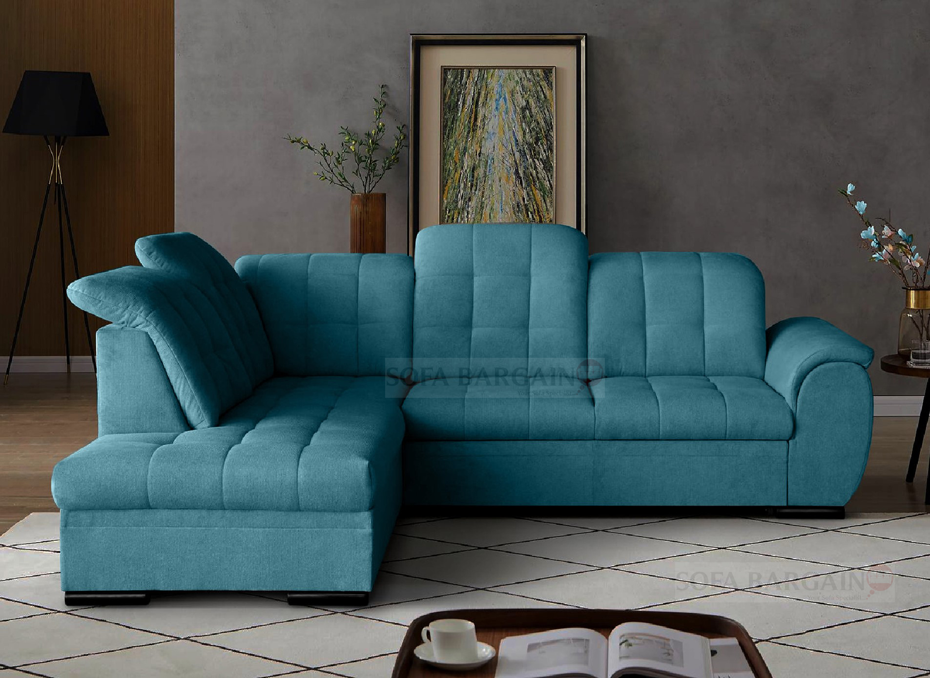 Chester Corner Sofa Bed with Storage VD87