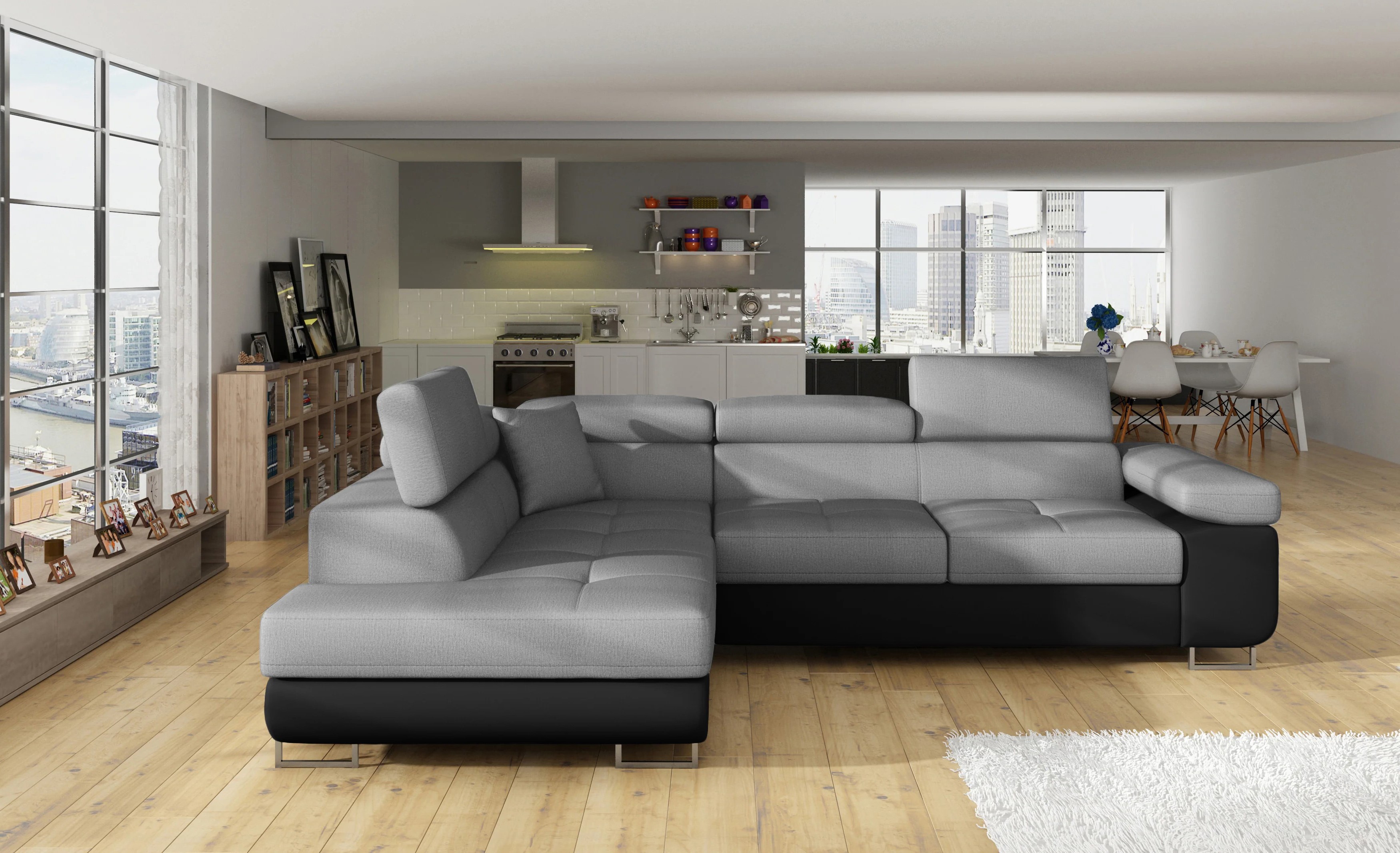 Glasgow Corner Sofa Bed with Storage M84/S11