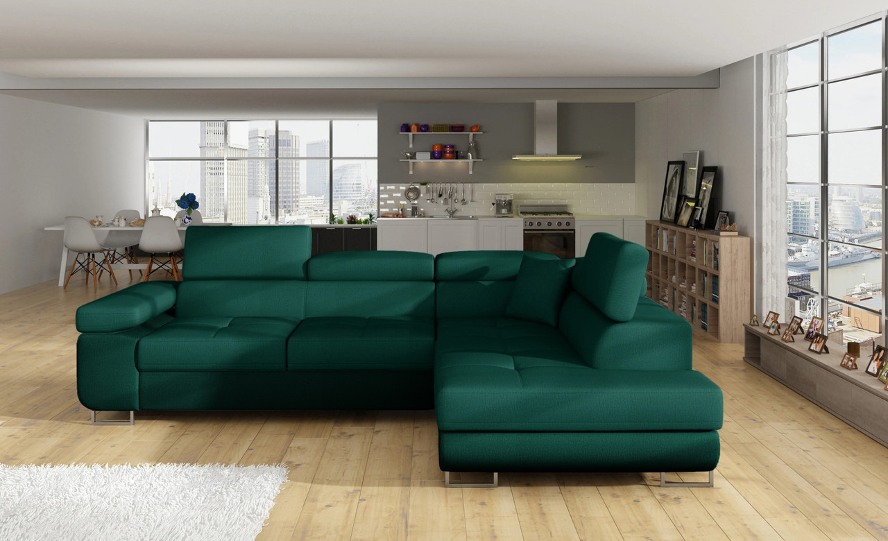 Ex Display Glasgow Corner Sofa Bed with Storage M37 (Right Corner Only)