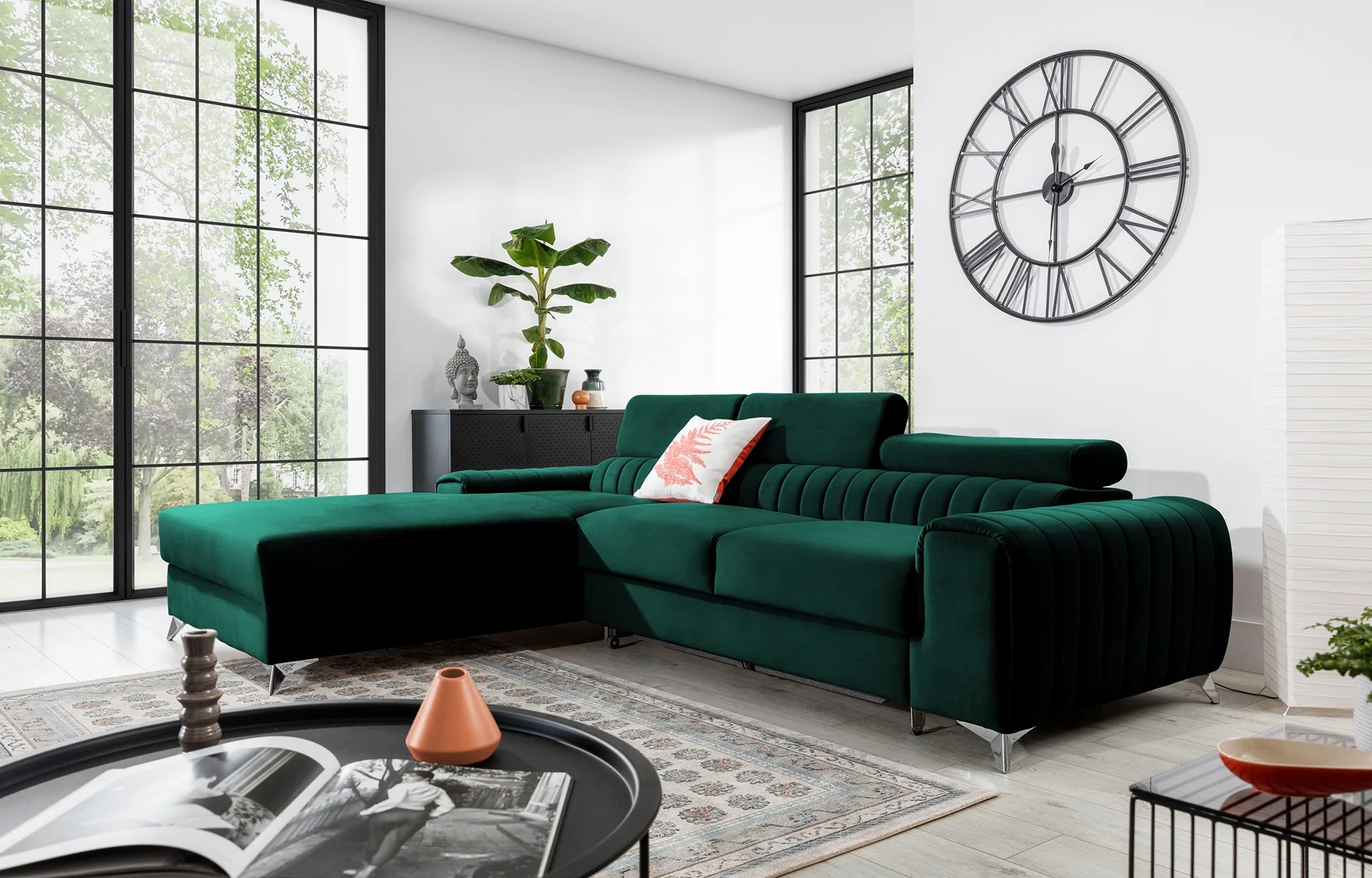 Melton Corner Sofa Bed with Storage N35