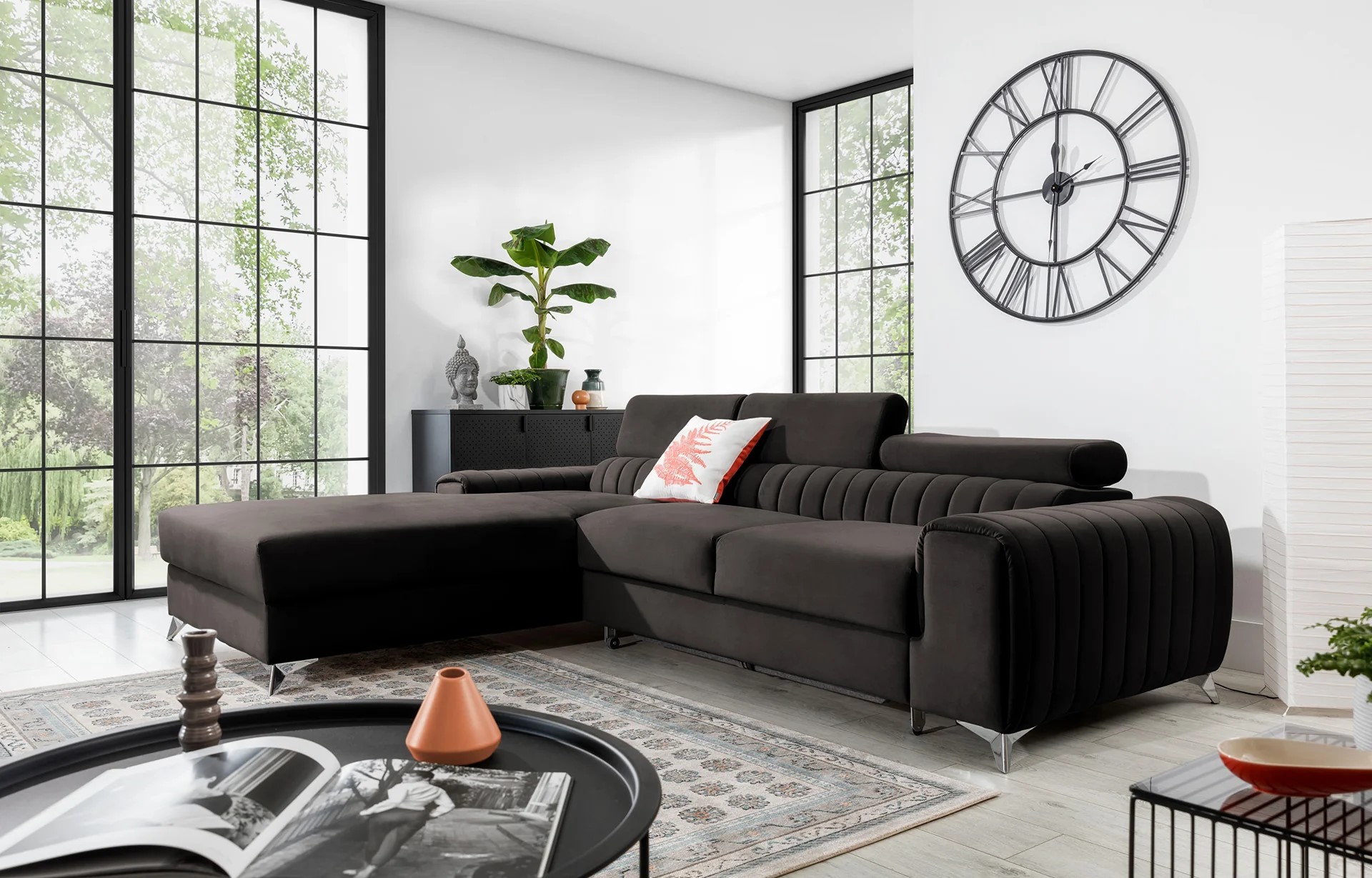 Melton Corner Sofa Bed with Storage RV97