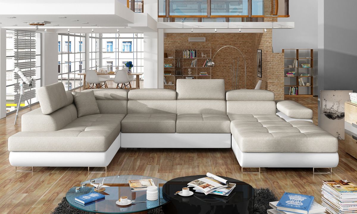 Bristol U Shaped Sofa Bed with Storage M04/S17