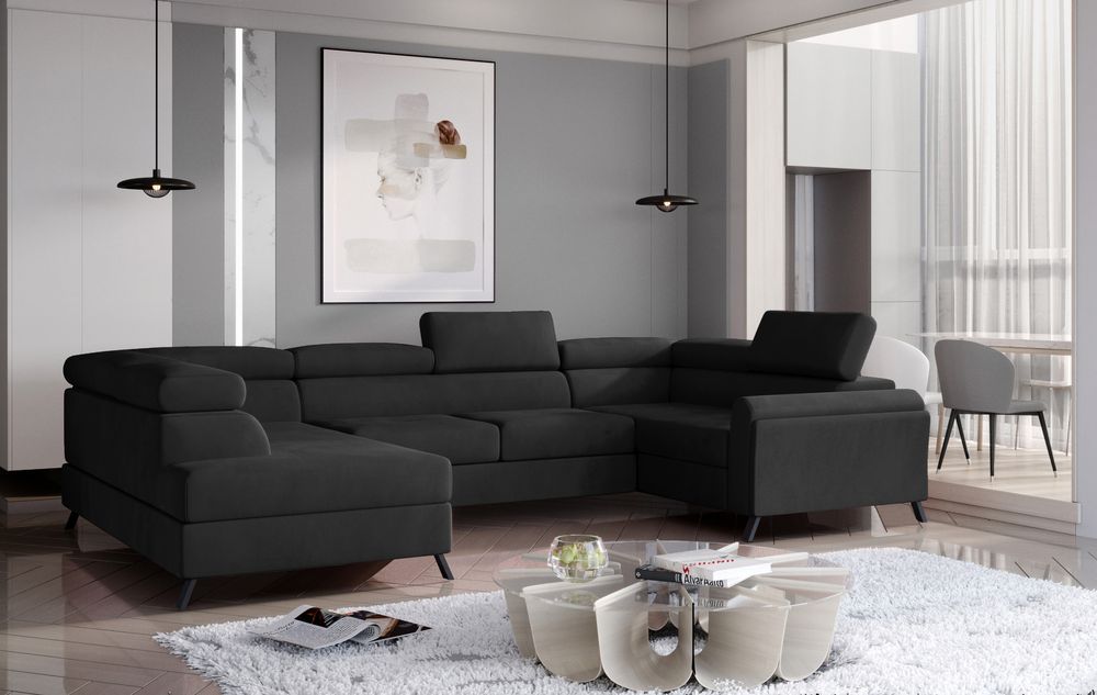 SleepBliss U Shaped Convertible Couch with Storage M99