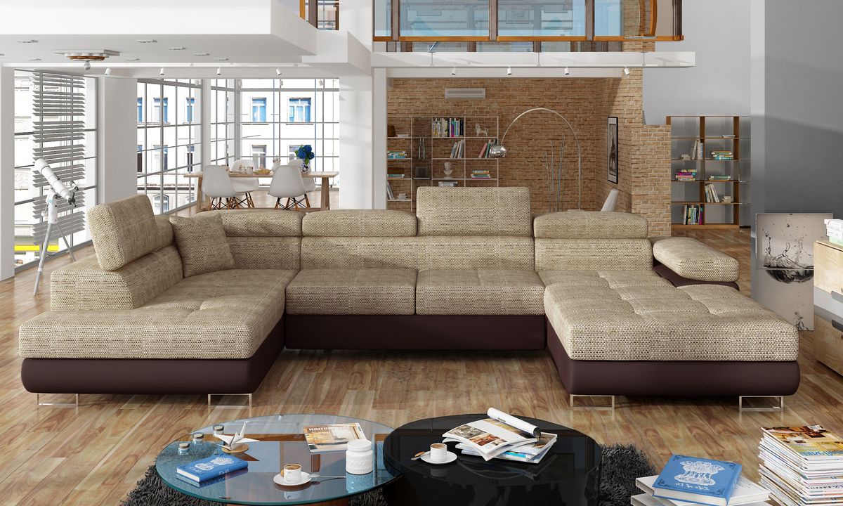 Bristol U Shaped Sofa Bed with Storage B03/S66