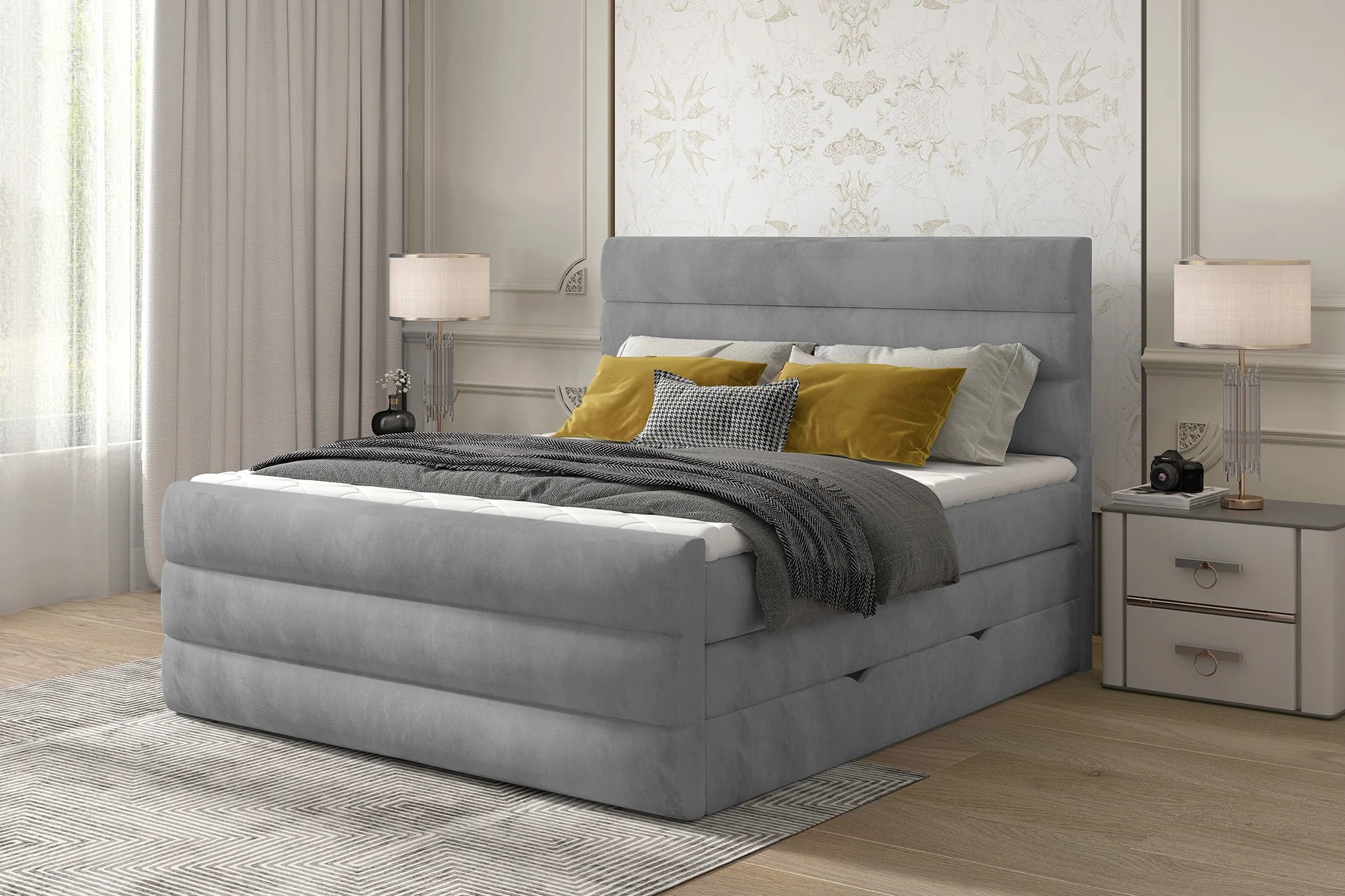 Ethan ViscoLuxe Bed with Storage M85