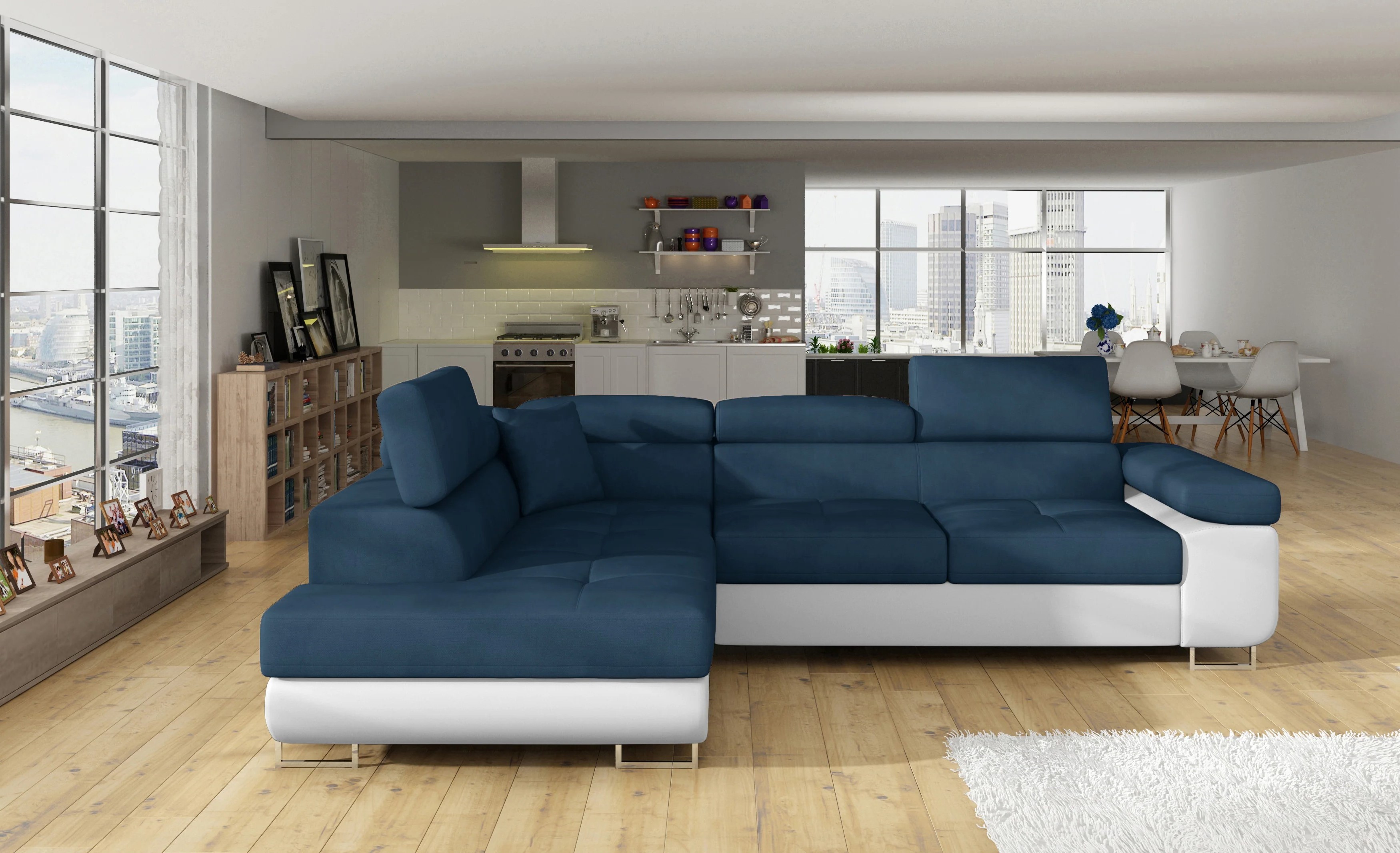 Glasgow Corner Sofa Bed with Storage K09/S17