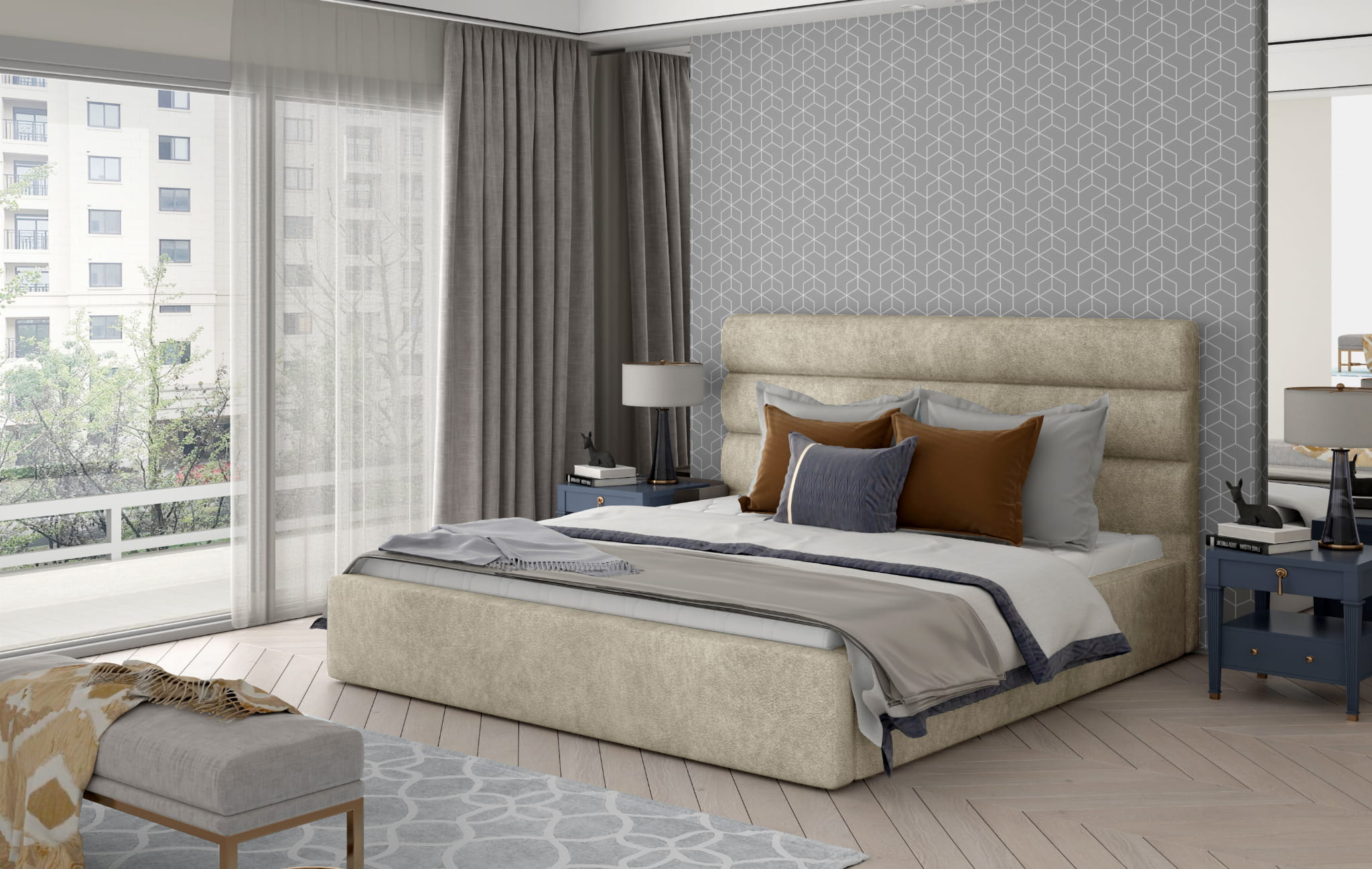 Callington Upholstered Bed D21