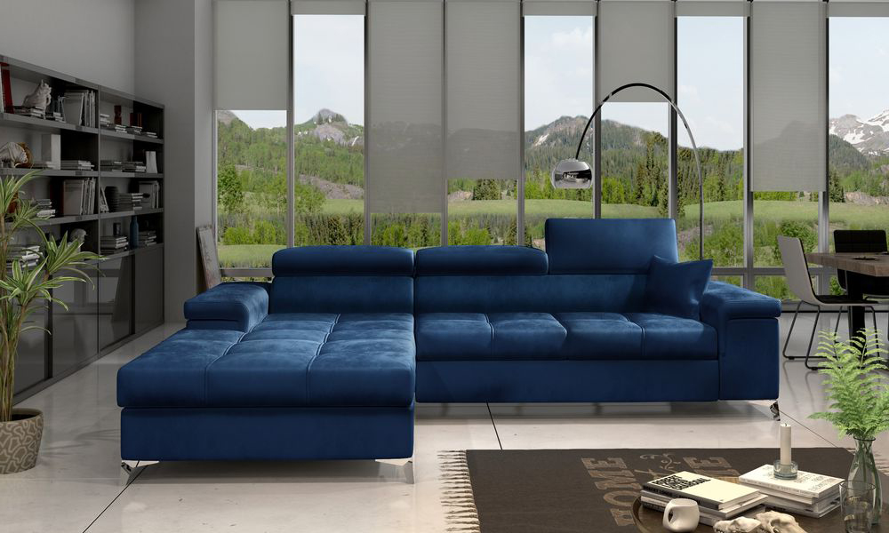 CozyCloud Corner Sofa Bed with Storage M77