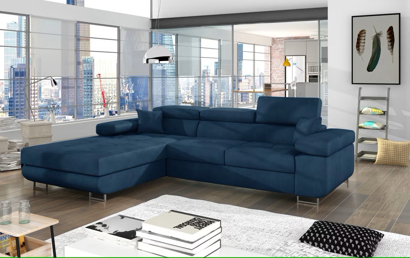 Edinburgh Corner Sofa Bed with Storage K09