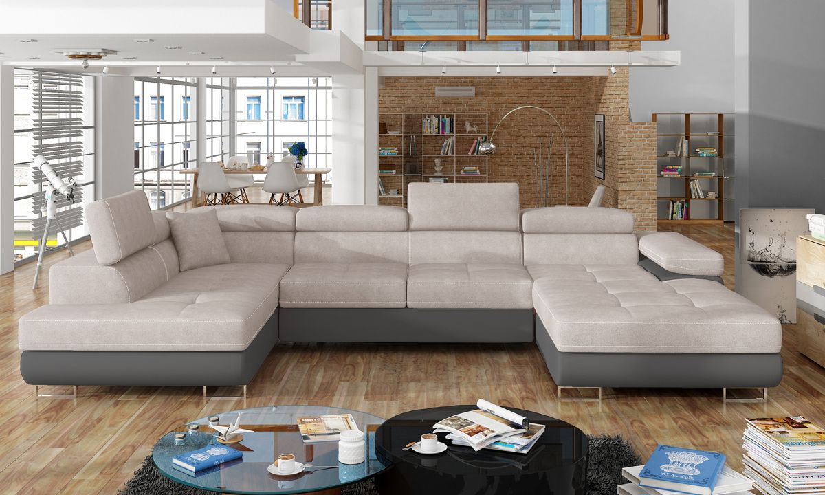Bristol U Shaped Sofa Bed with Storage S83/S29