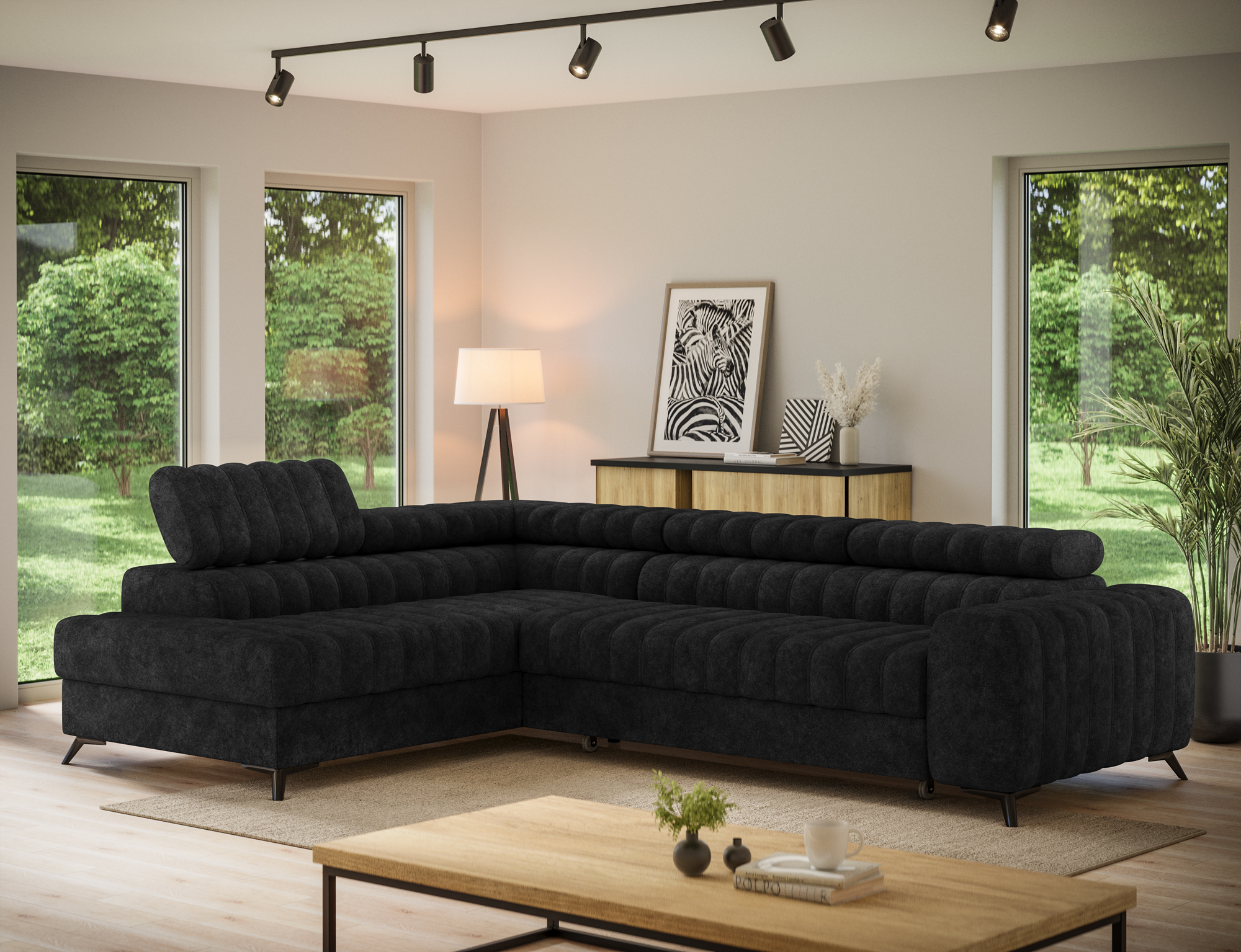 Kearsley Corner Sofa Bed with Storage AR06