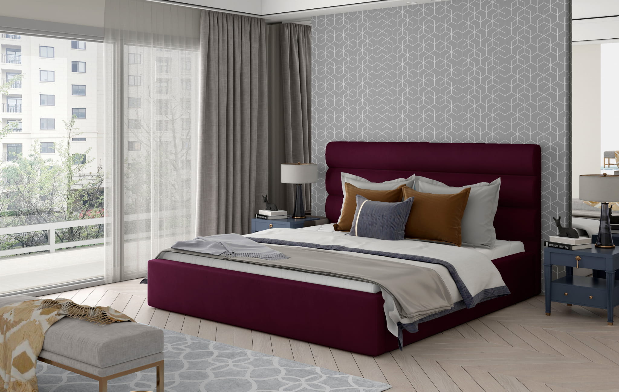 Callington Upholstered Bed Mv68