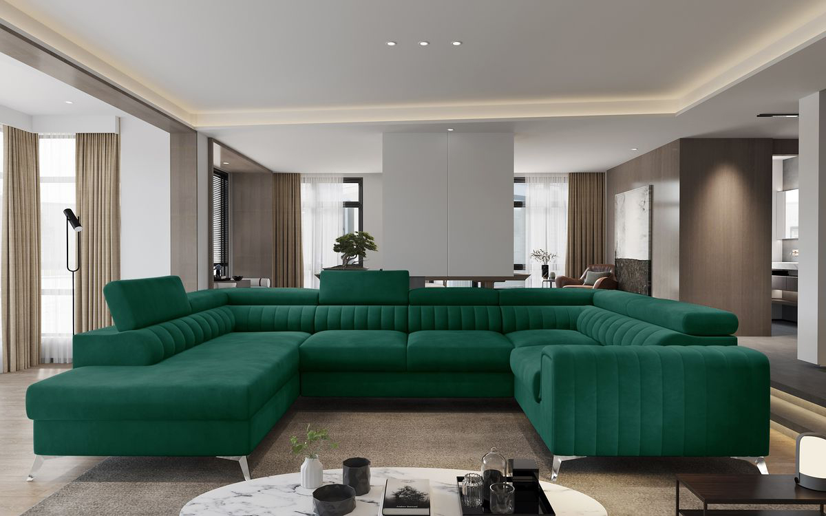 Leicester U Shaped Sofa bed with Storage N35