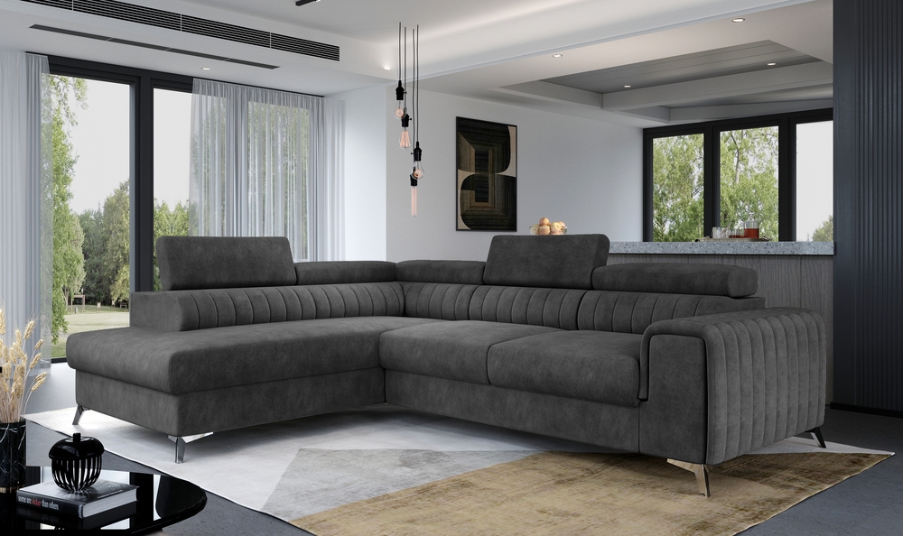 Leicester corner sofa bed with storage D96