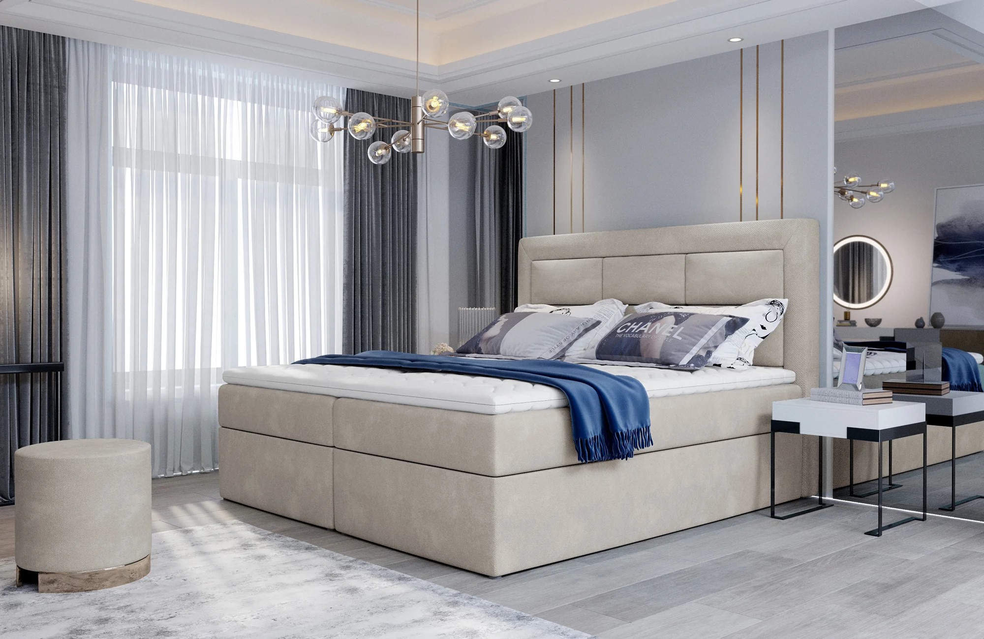 Signature Spring Box Bed with Storage P02