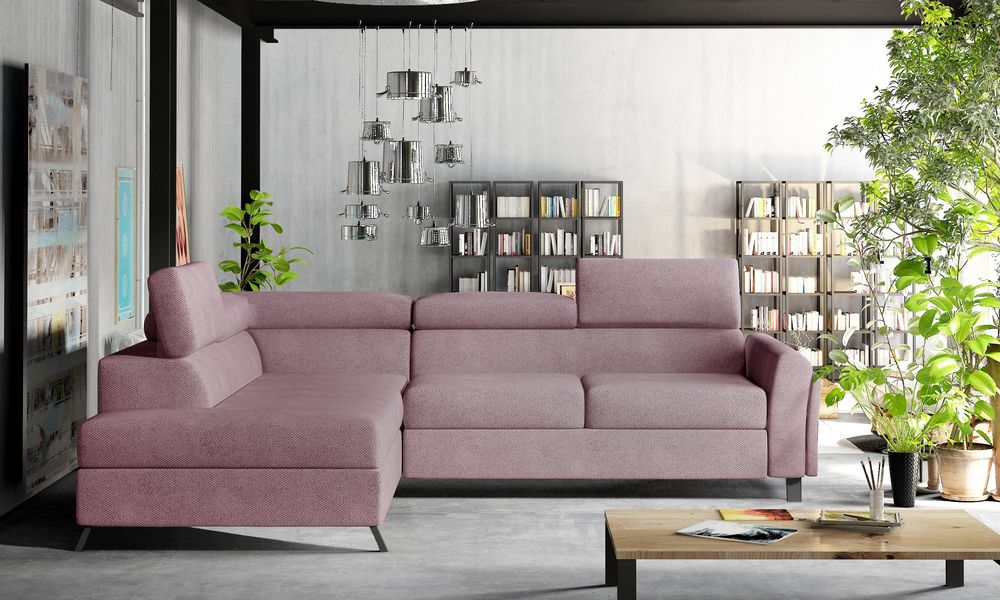 BlissfulComfort Corner Sleeper with Storage SR61