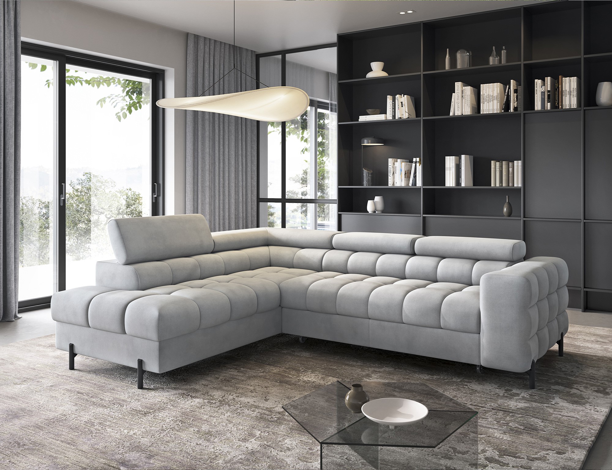 Ethan Corner Sofa Bed with Storage P05