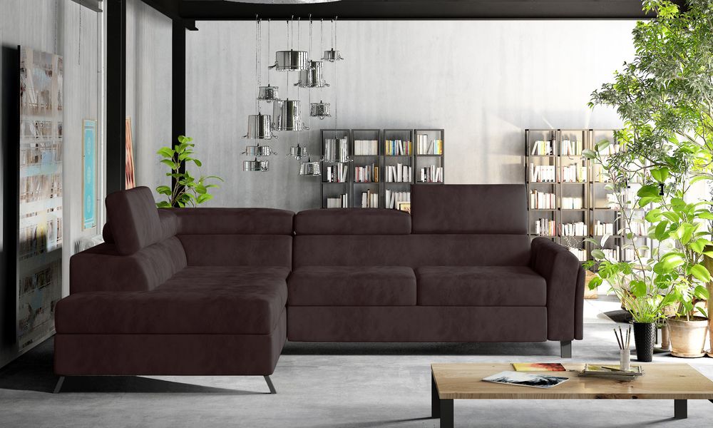 BlissfulComfort Corner Sleeper with Storage K06