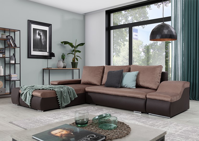 Birmingham Corner Sofa Bed with Storage M09/S66