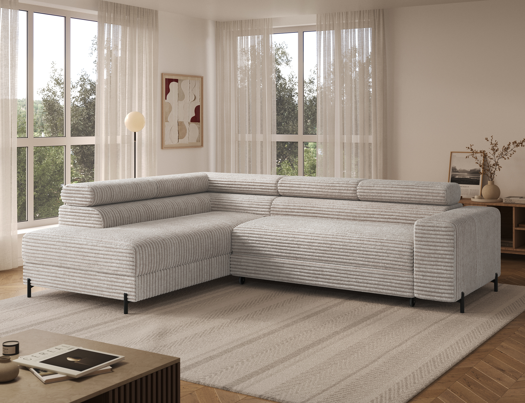 Wakefield Corner Sofa Bed with Storage ML01