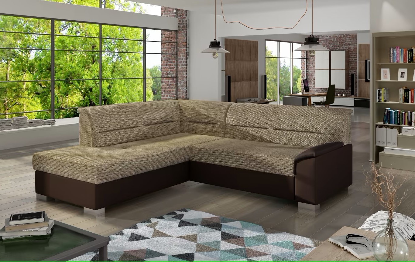 ZenRest Corner Sofa Bed with Storage B03/S66