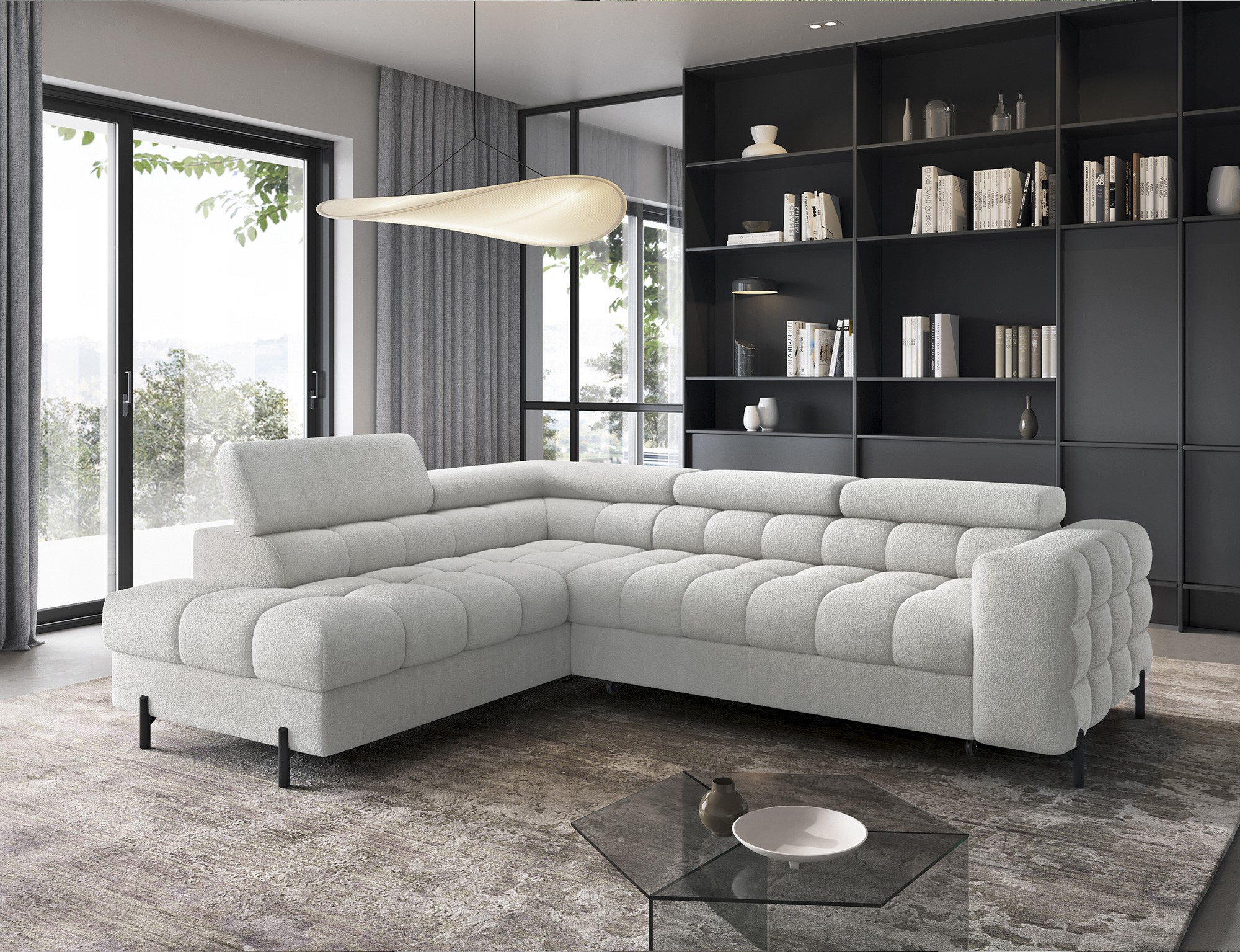 Ethan Corner Sofa Bed with Storage RY03